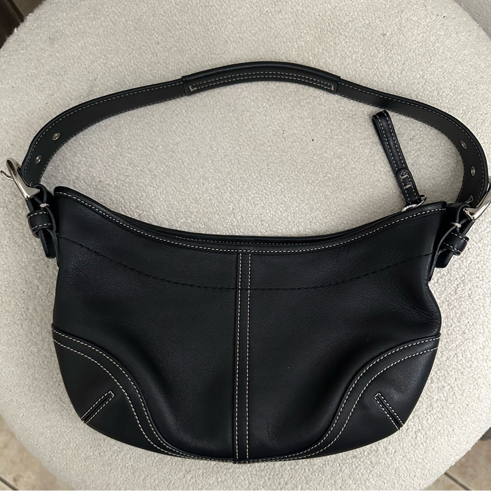 Y2K Coach SoHo Hobo Black Bag